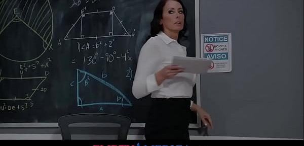  Busty Milf Teacher Punishes Student By Having Her Way With Him